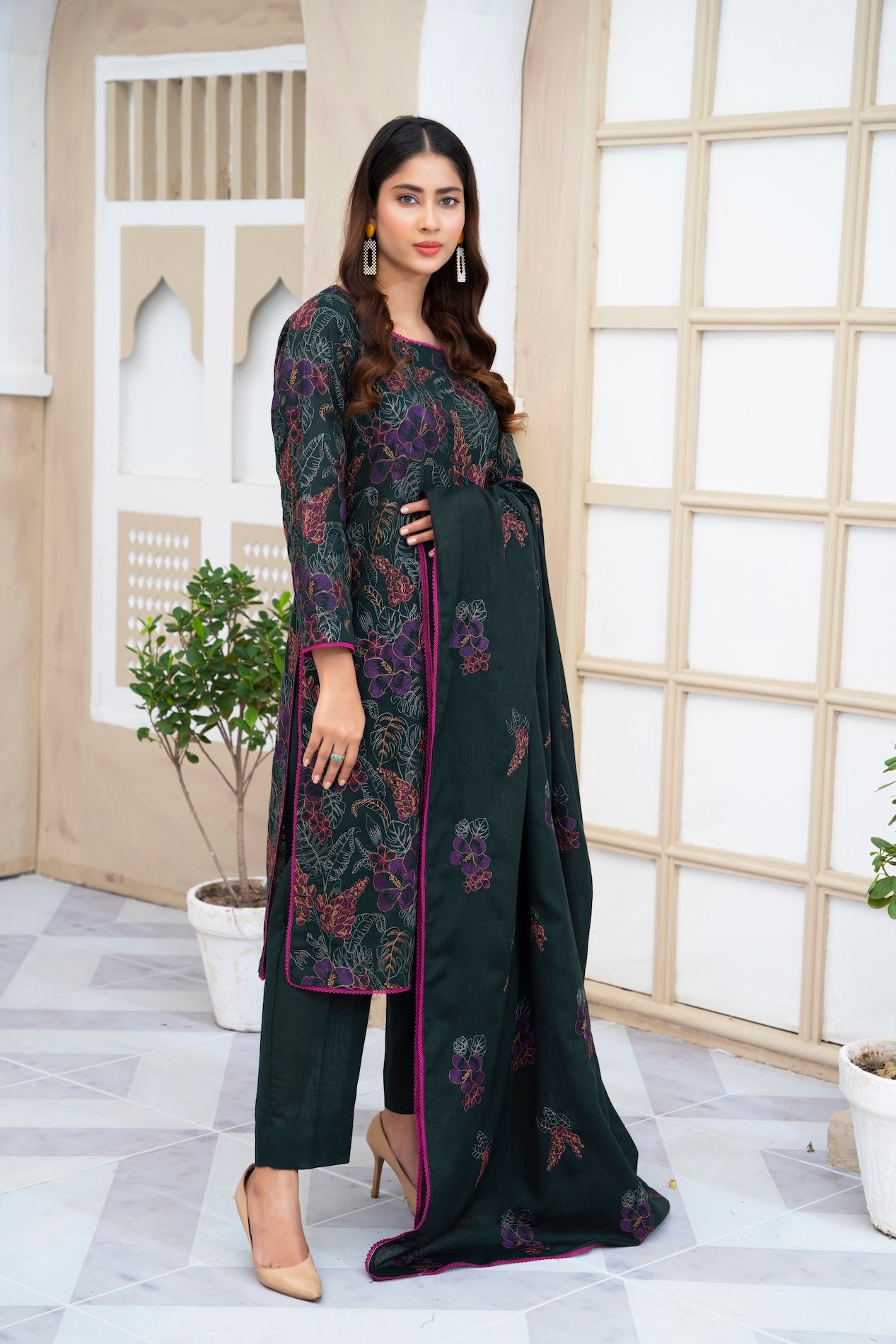 Karandi Dupatta D-04