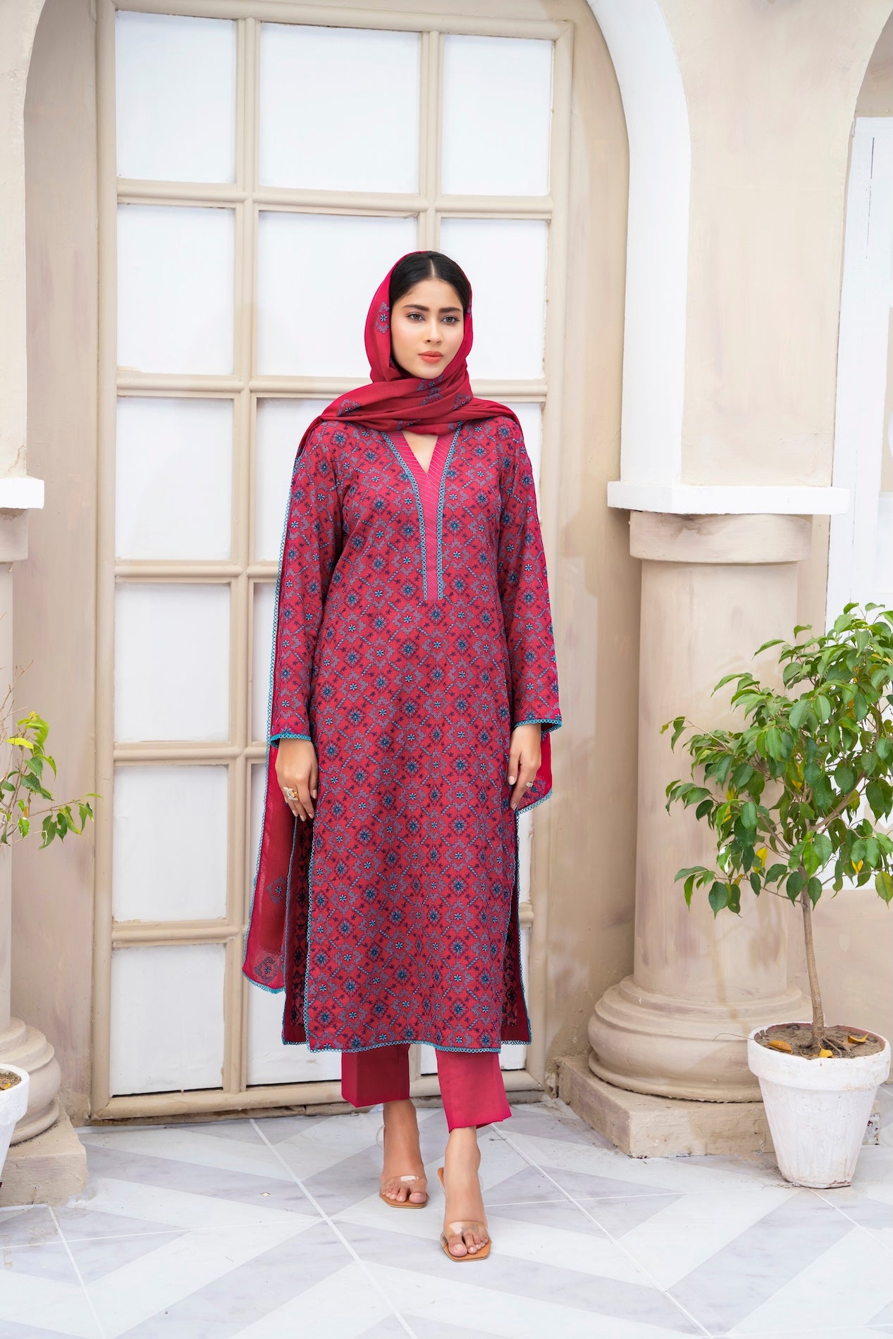 Karandi Dupatta D-06