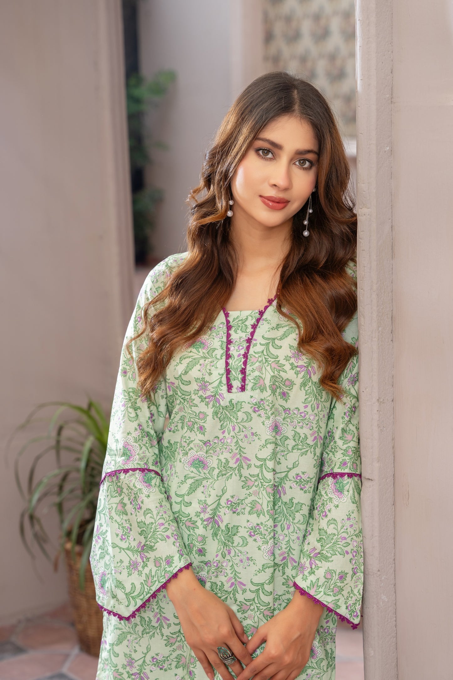 Printed lawn D-09