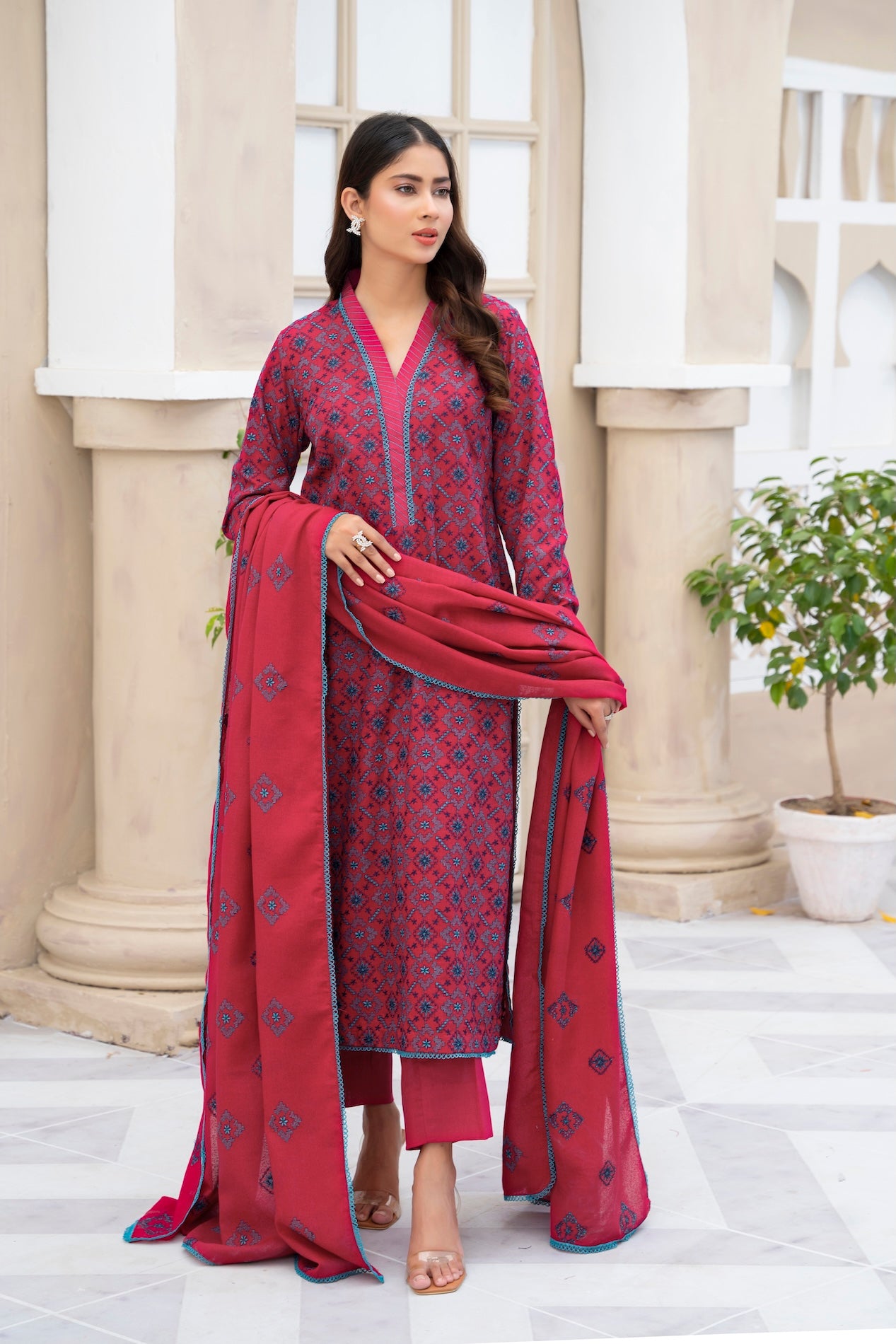 Karandi Dupatta D-06
