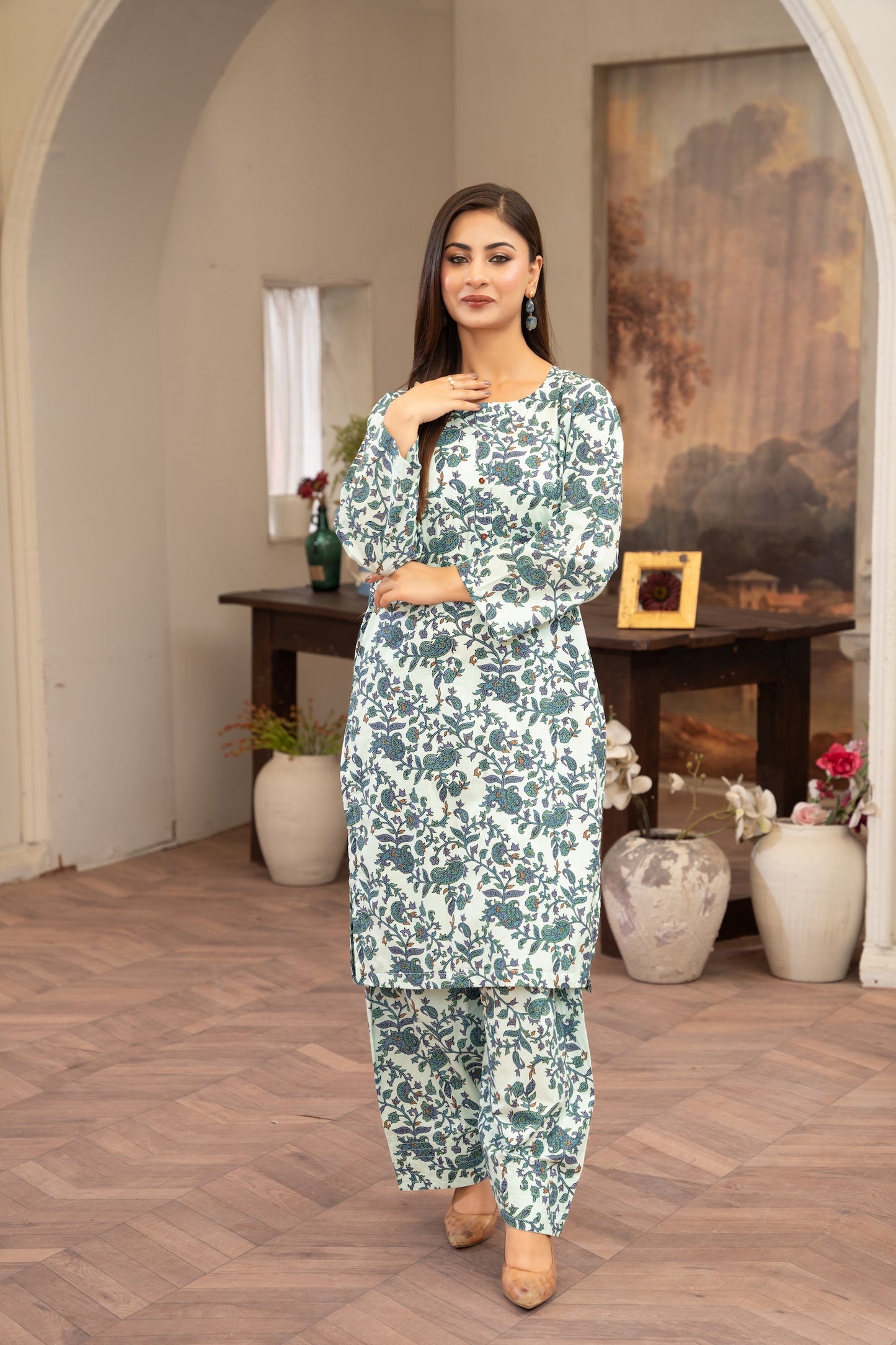Printed Lawn D-08