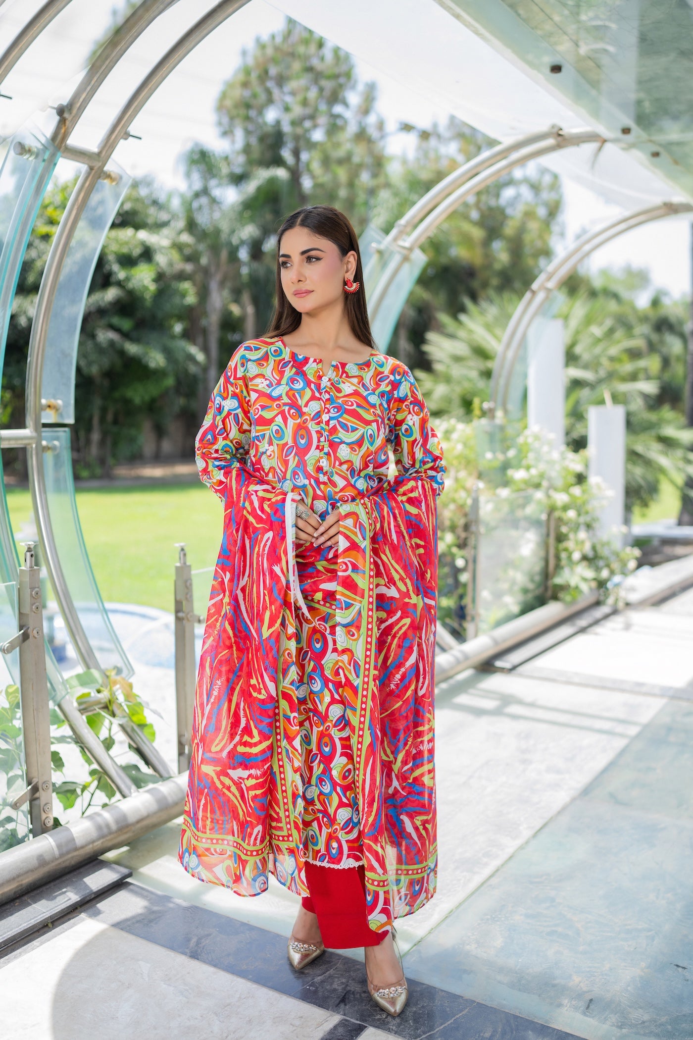 PRINTED EMBROIDERED D-03