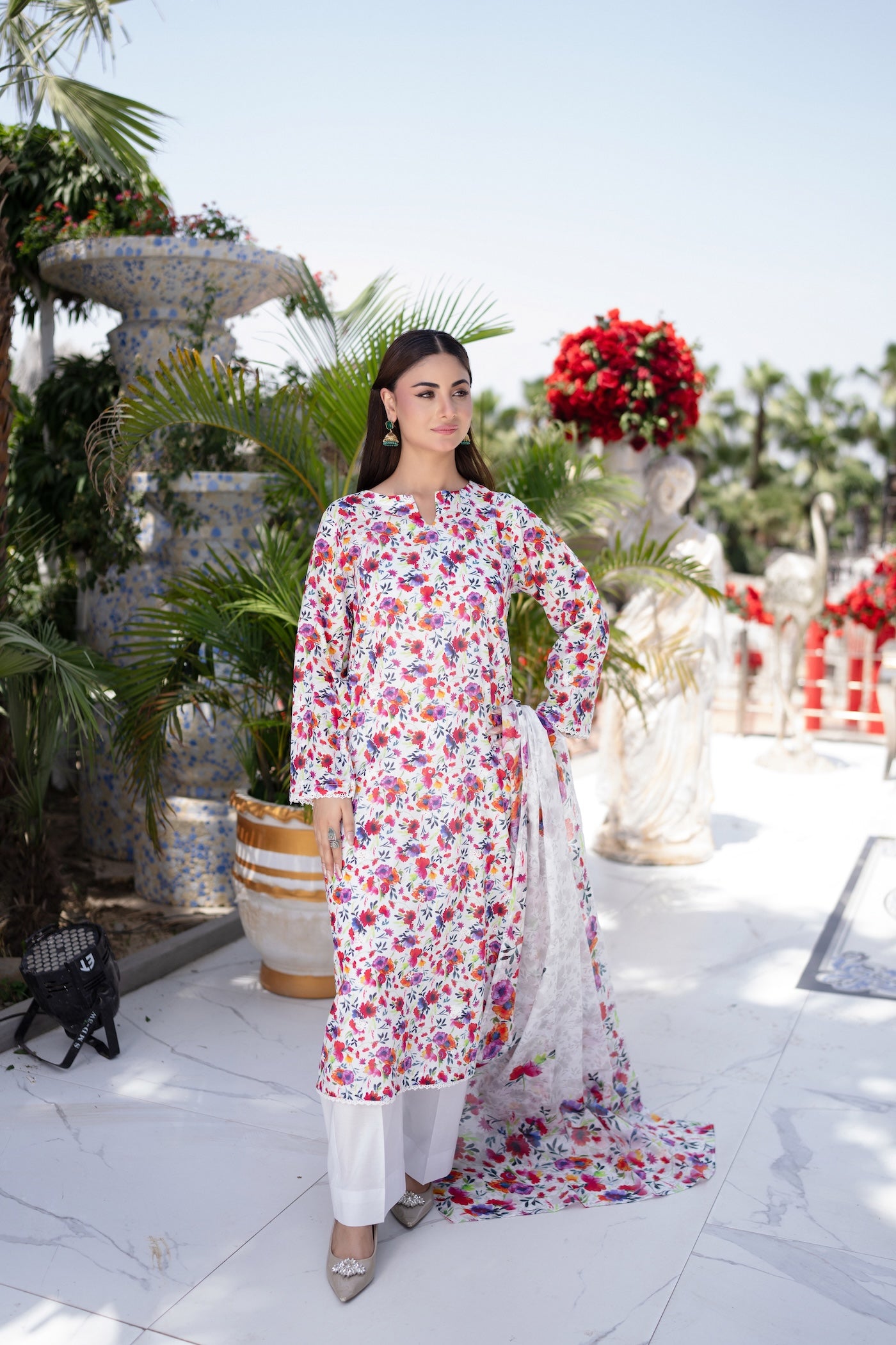 PRINTED EMBROIDERED D-04