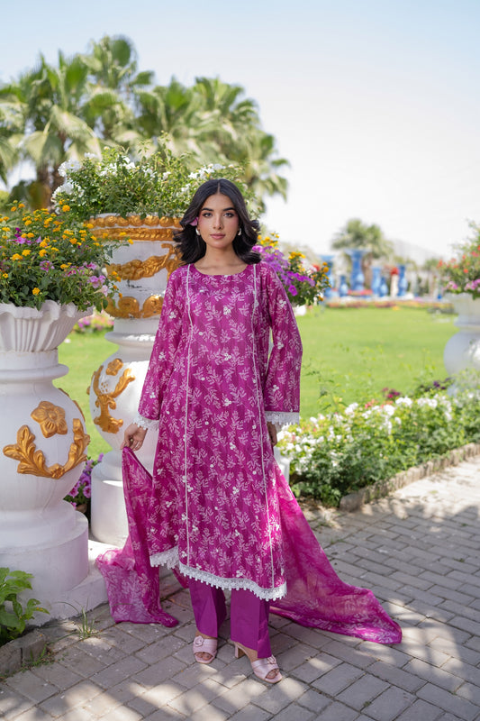 PRINTED EMBROIDERED D-07