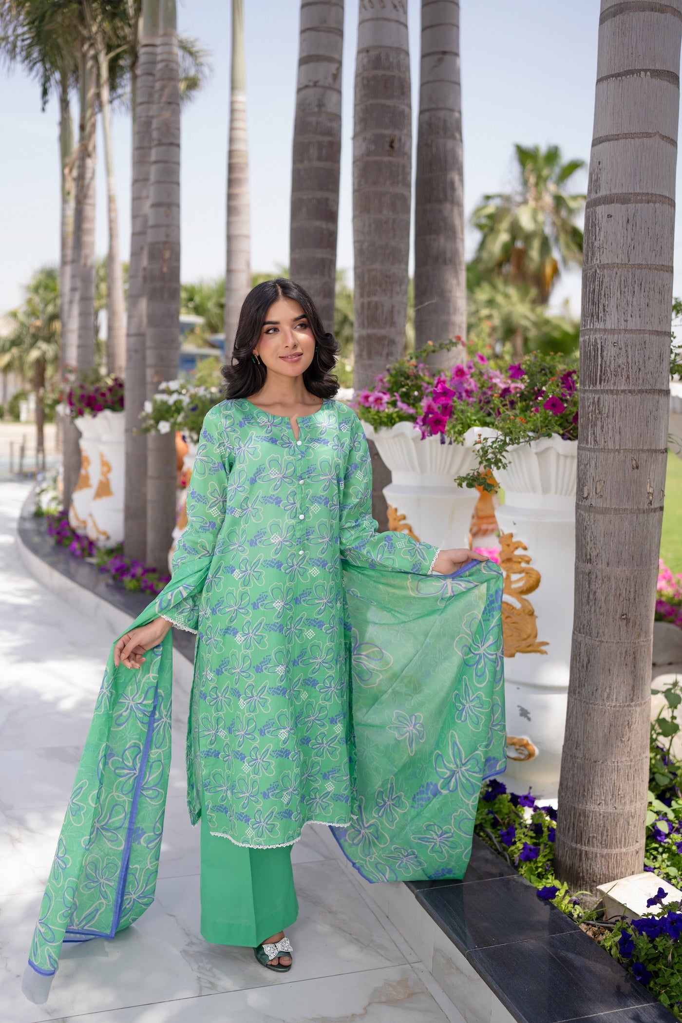 PRINTED EMBROIDERED D-09